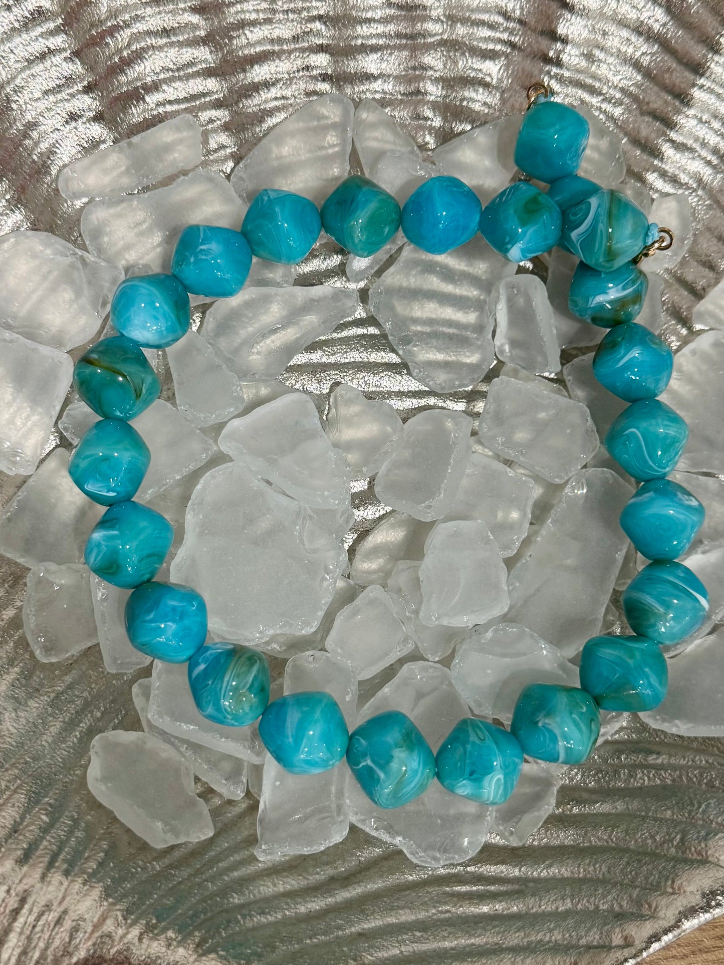Chunky Faux Stone Necklace