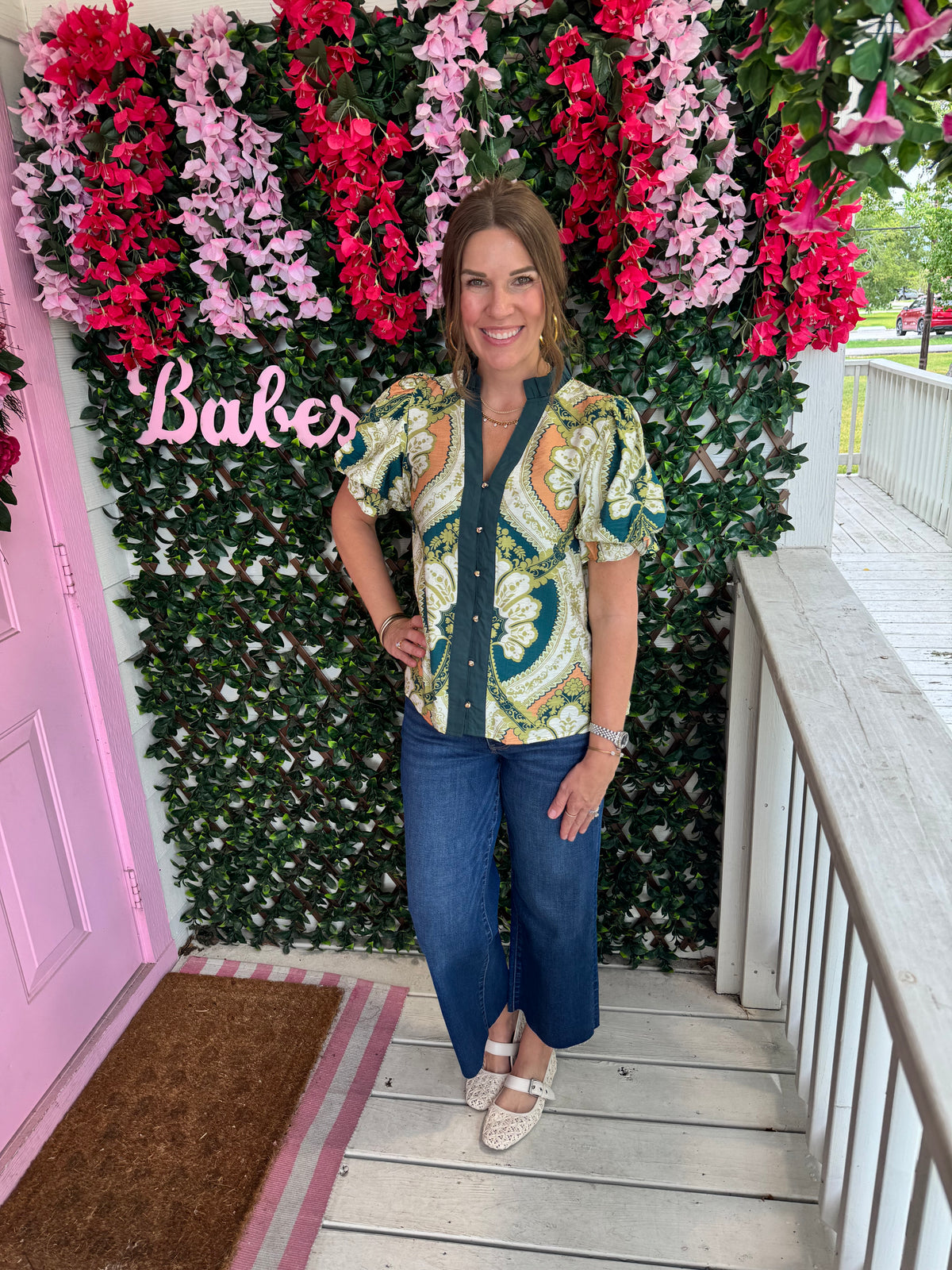 Louise Green Top