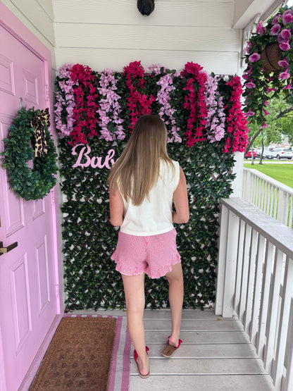 Cherry Pop Ruffle Shorts