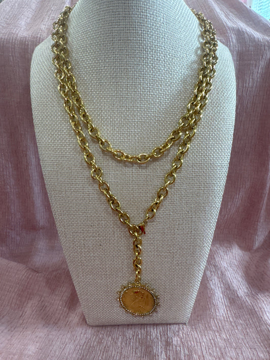 Chansuttpearls XL Medallion Necklace