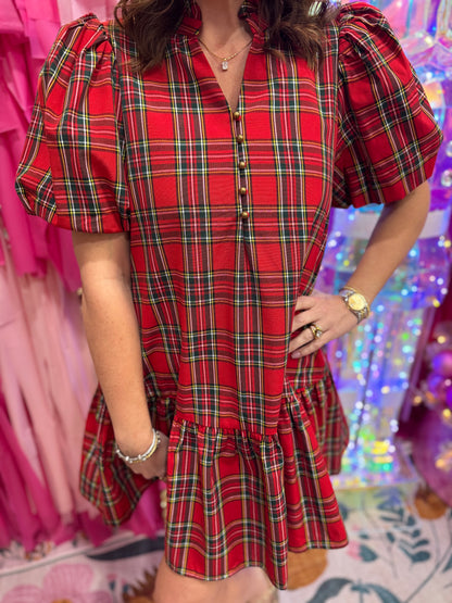 Something Special Plaid Dress