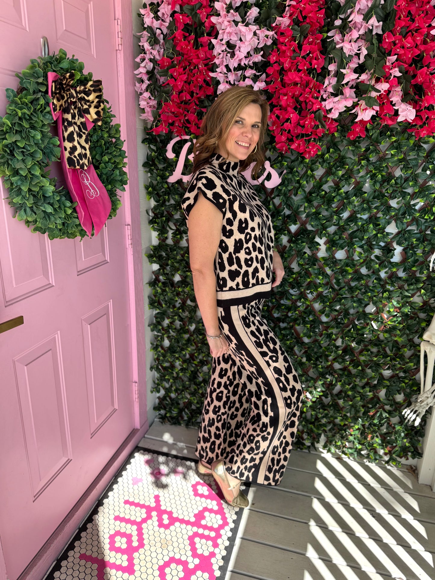 Luxe Leopard Sweater Set