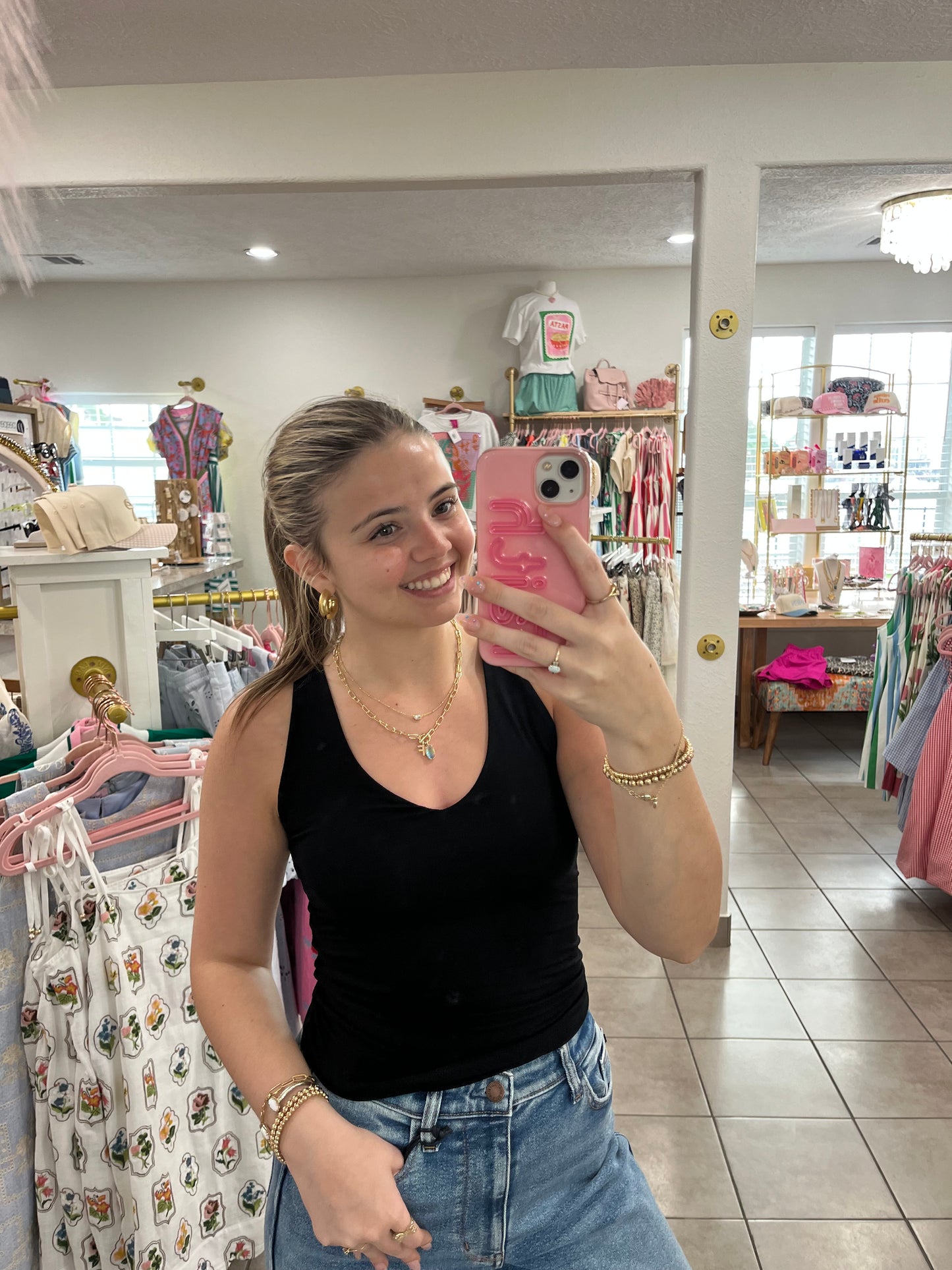 Bamboo V-Neck Basic Tank