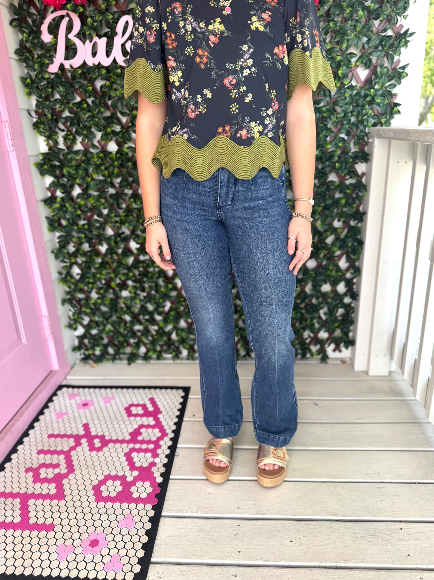 Judy Blue Dark Trouser Denim