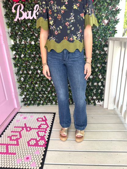 Judy Blue Dark Trouser Denim