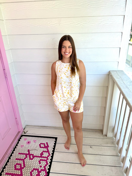 Mustard Floral Set