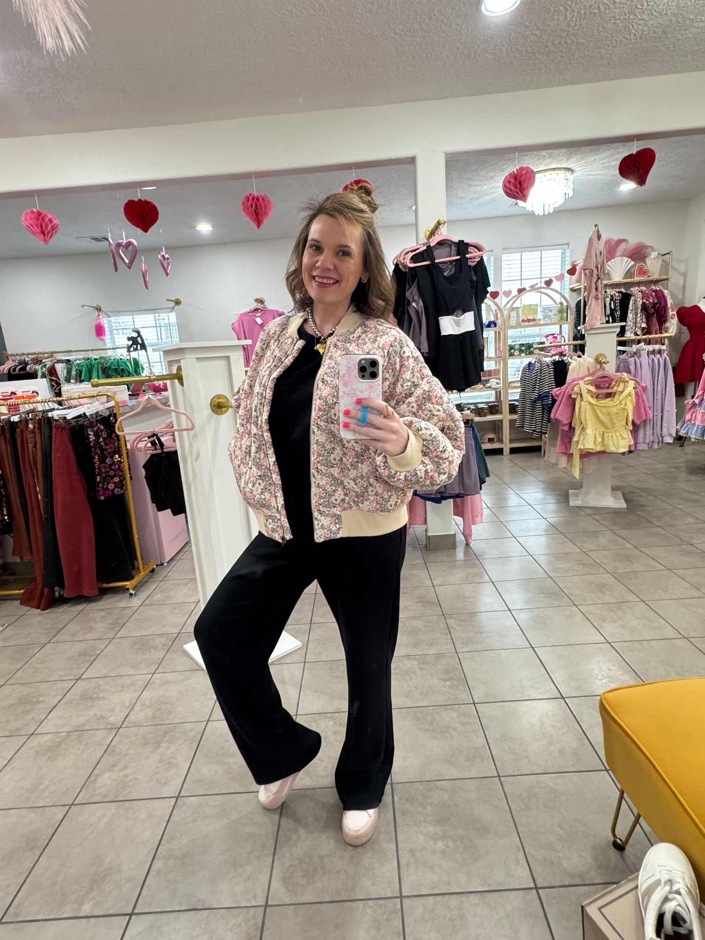Floral Bomber Jacket