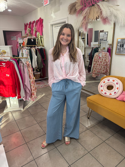 Chambray Tencel Pants