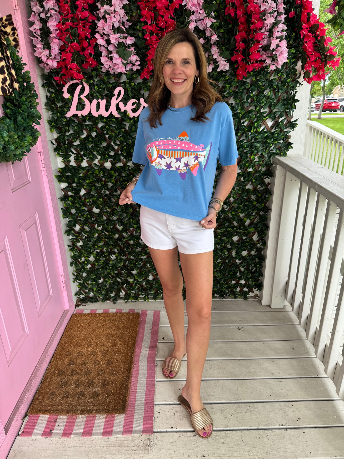 Reel Good Day Cropped Tee
