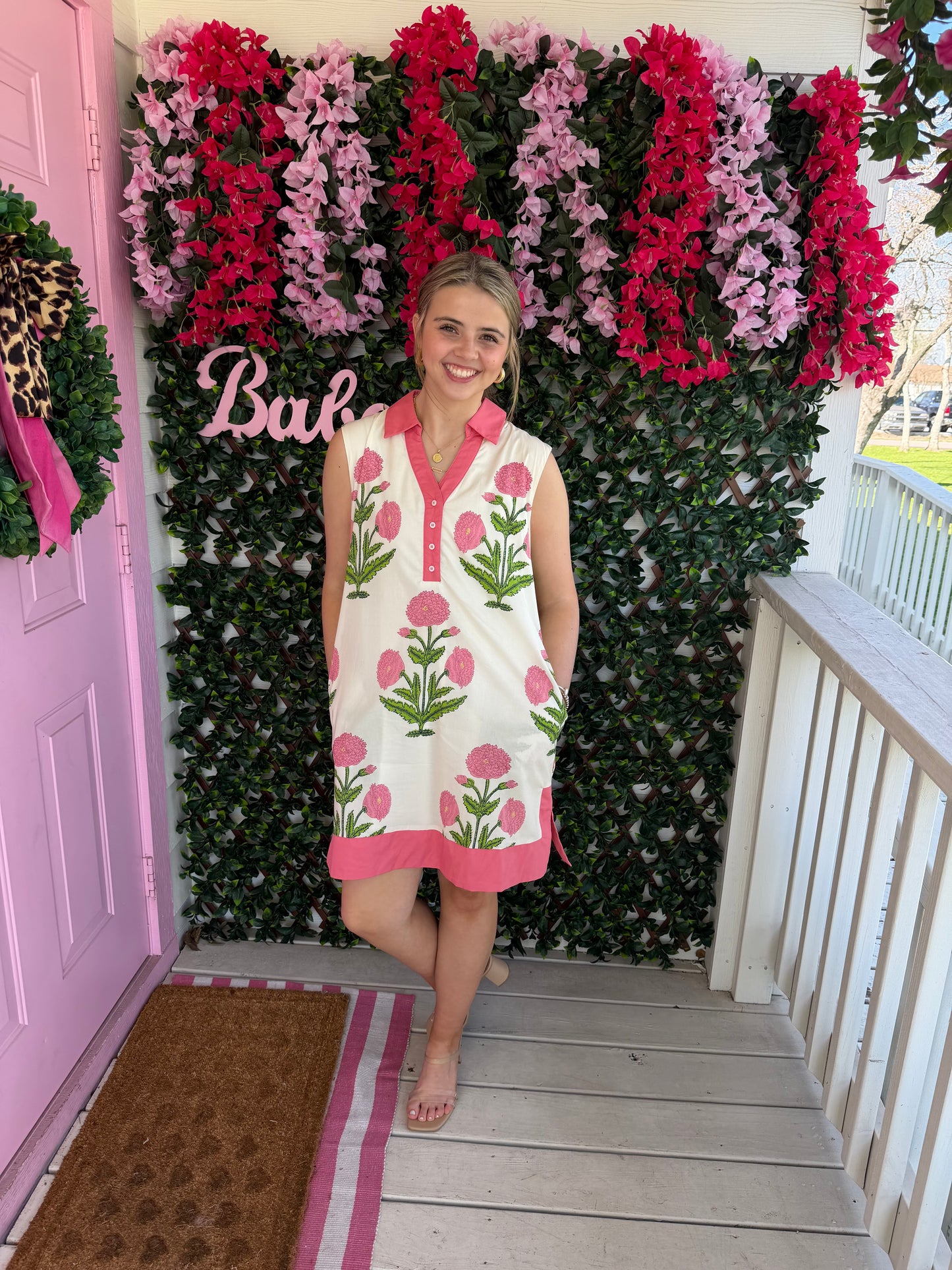 Floral Cream Dress
