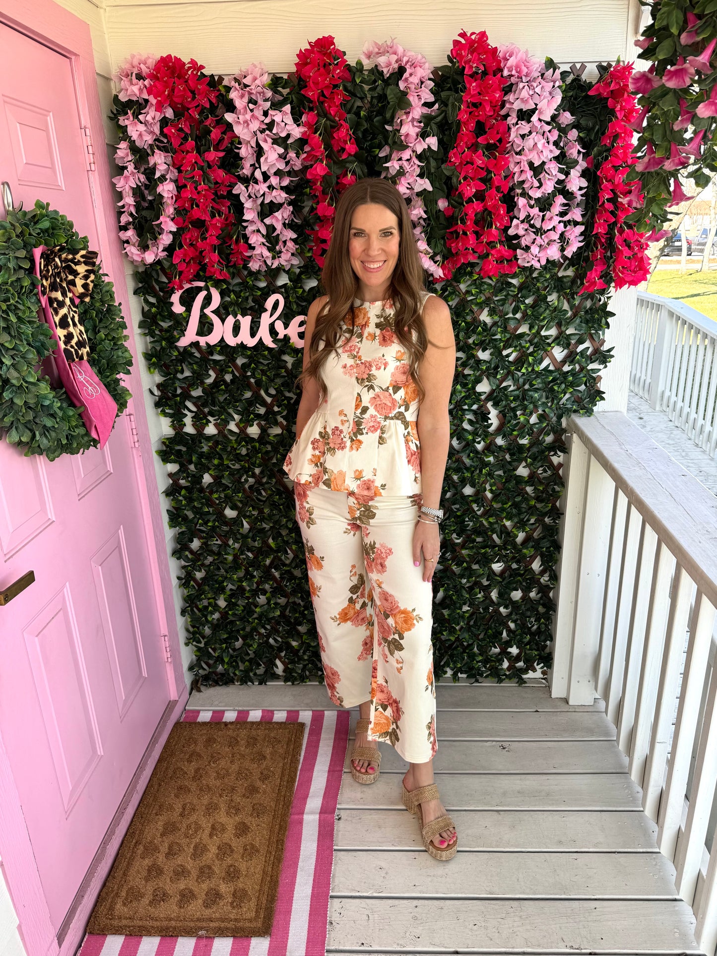 Floral Denim Dreams Top