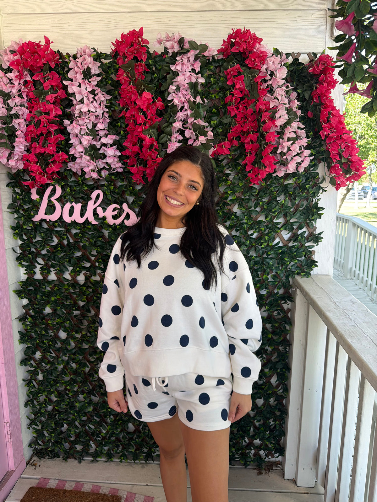 Navy Dots & Spots Set