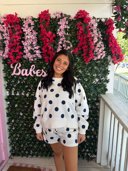 Navy Dots & Spots Set
