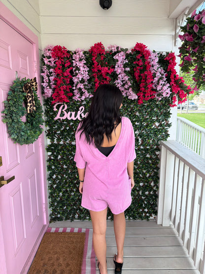 Fuchsia Tee Romper