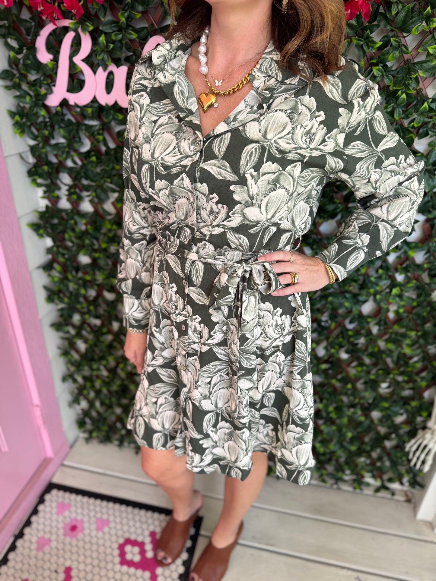Sweet Magnolia Olive Dress