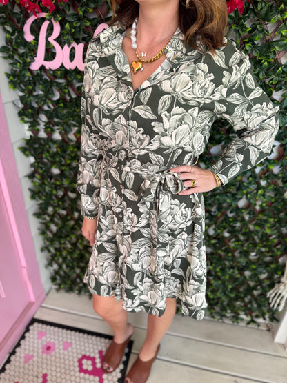 Sweet Magnolia Olive Dress