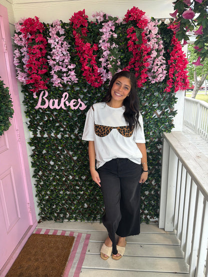 Bikini Leopard Patchwork Tee