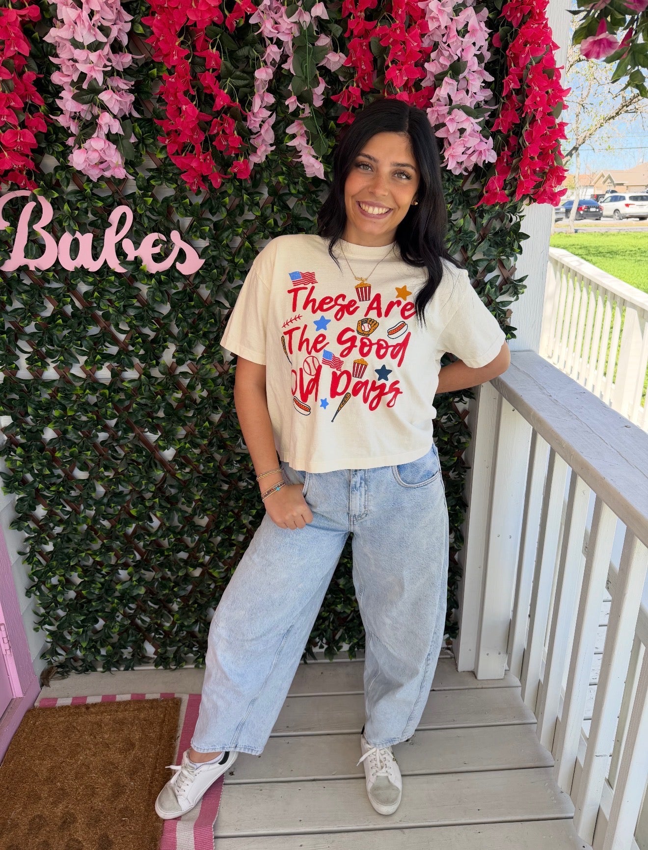These Are The Good Old Days Crop Tee