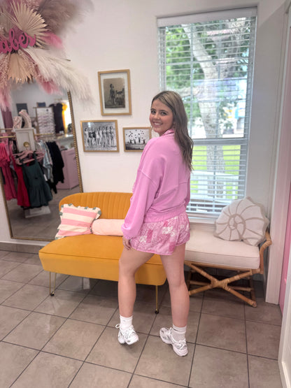 Pink Ditsy Floral Set
