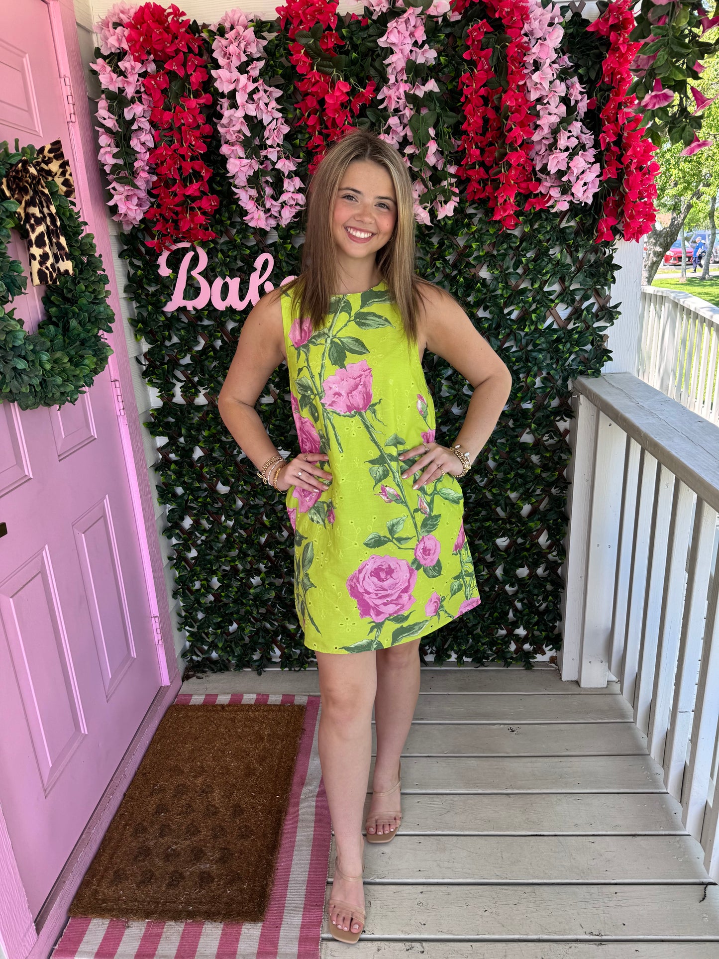 Colorful Chartreuse Dress