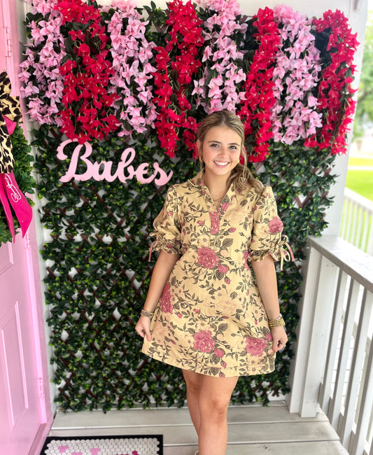 BB Floral Denim Dress