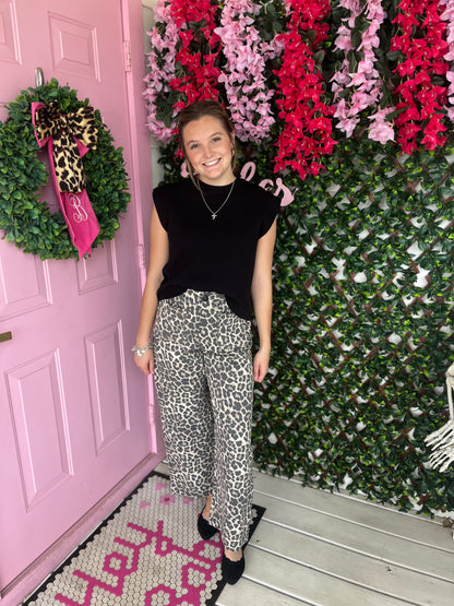 Cream Leopard Lover Pants