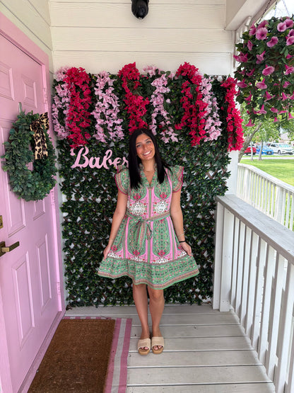 Sage Summer Mix Dress