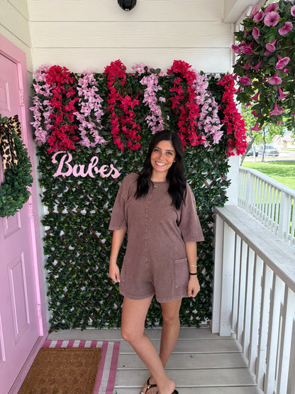 Chocolate Tee Romper