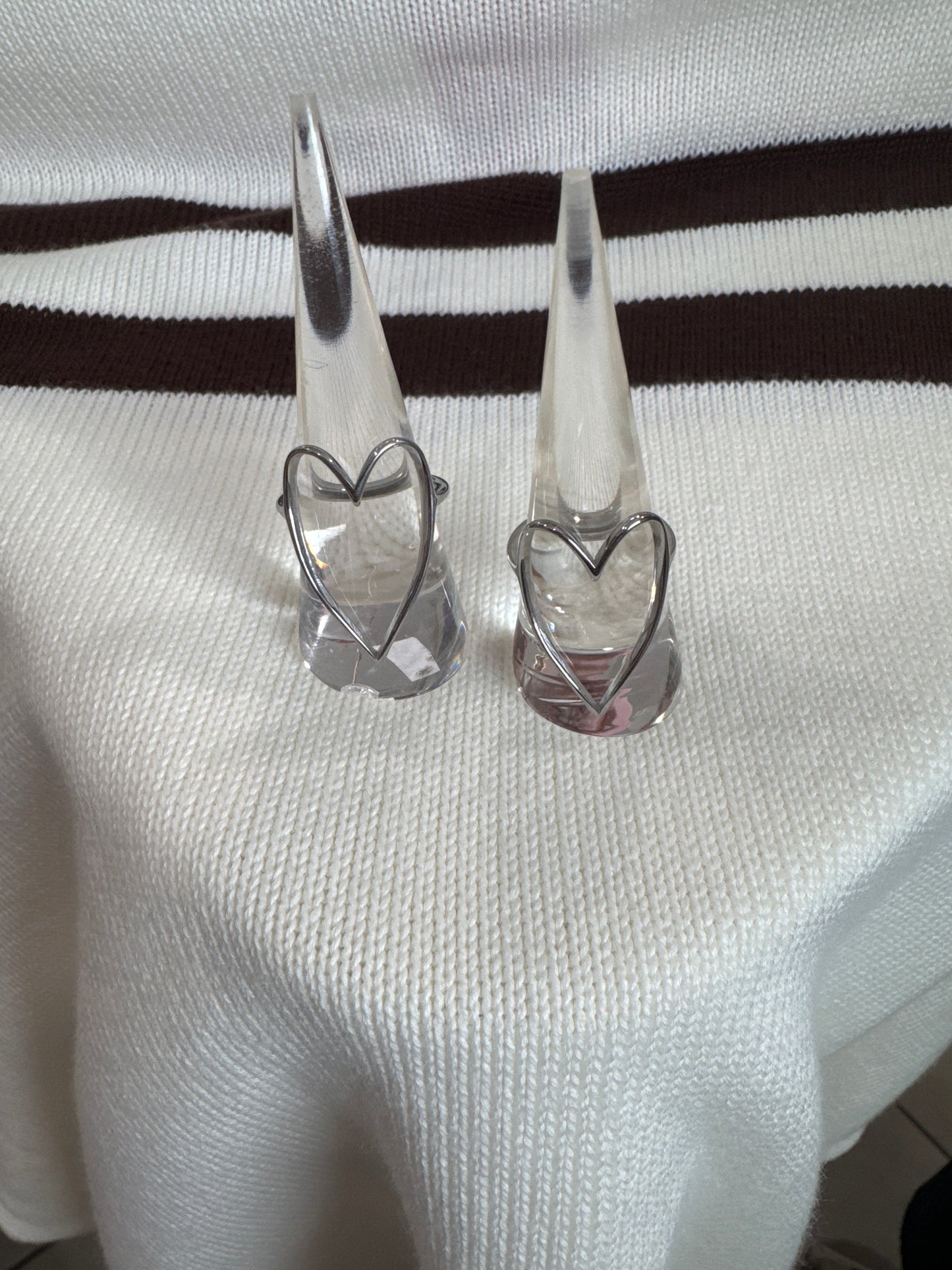 Chansuttpearls Silver Heart Ring