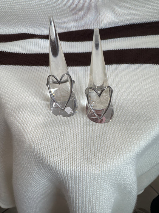 Chansuttpearls Silver Heart Ring