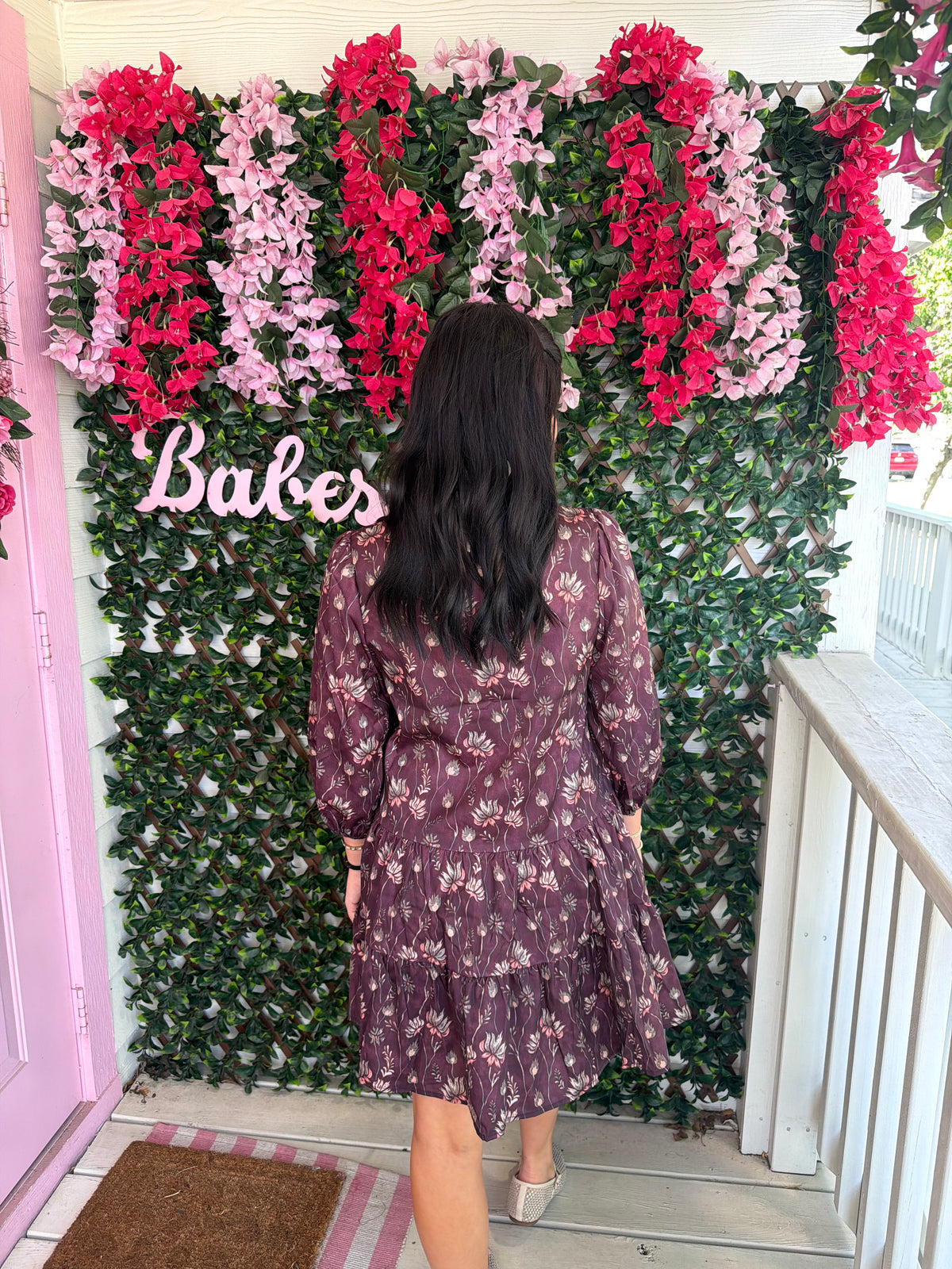 Plum Love Tiered Dress