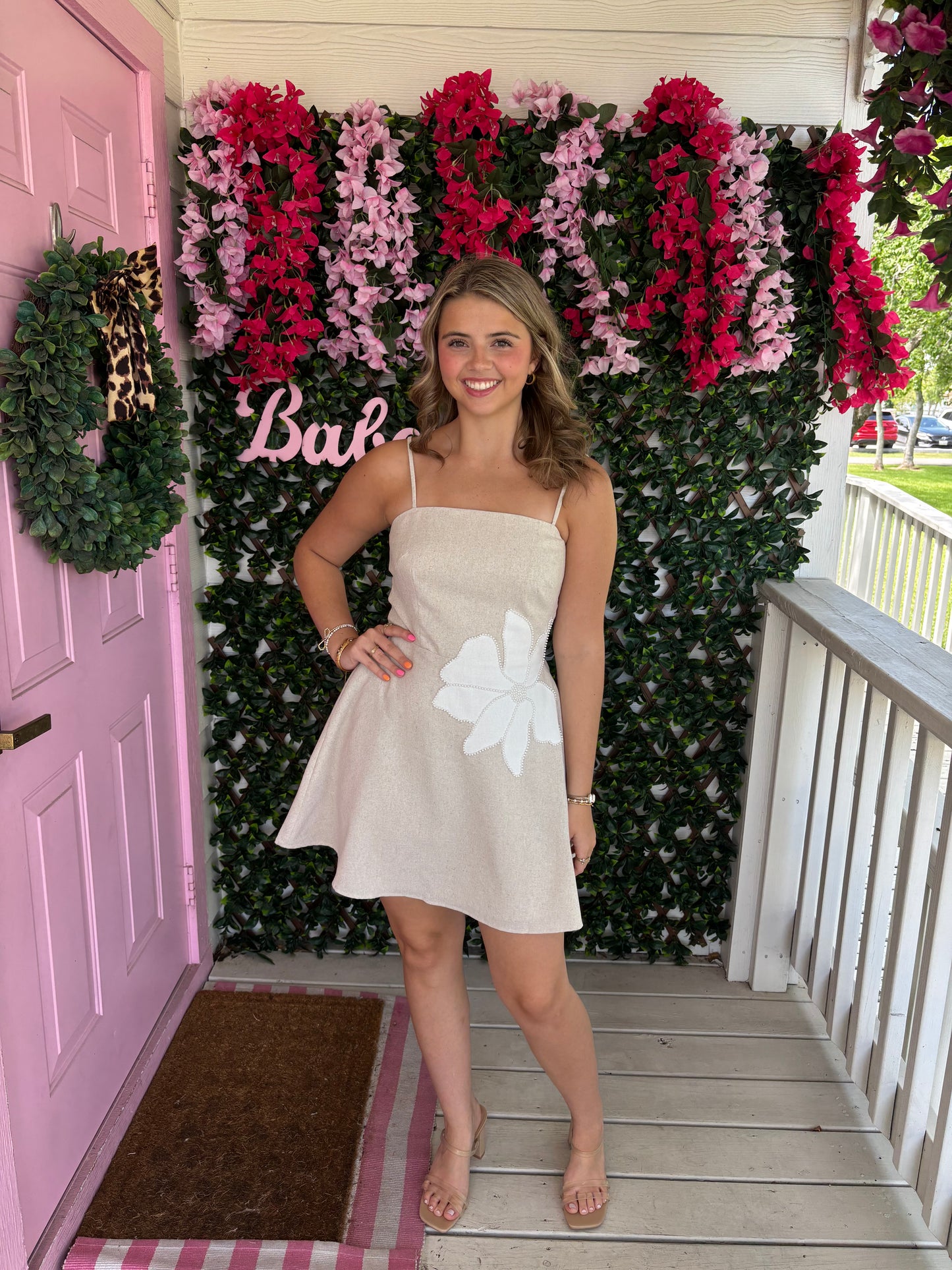Neutral Nights Mini Dress