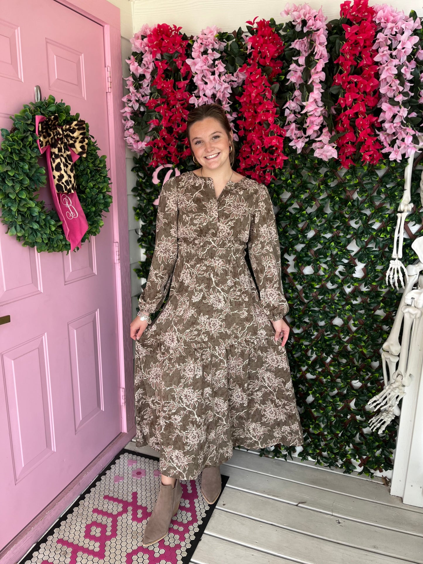 Fall Photos Floral Dress