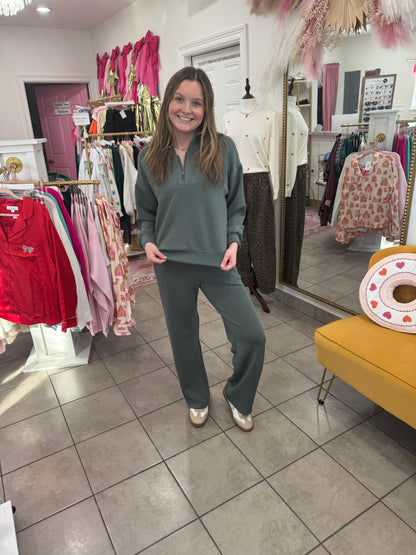 Sage Green Luxe Athletic Set