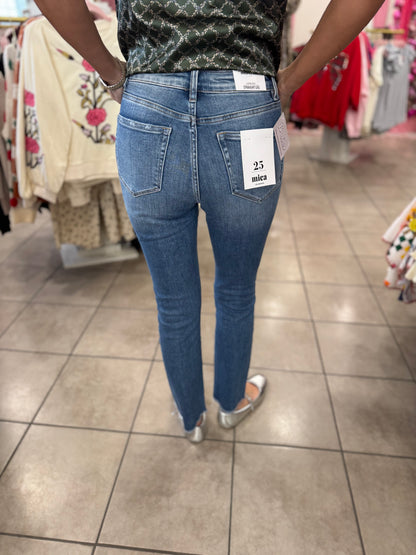 Mica Bleue HR Straight Step Hem Denim