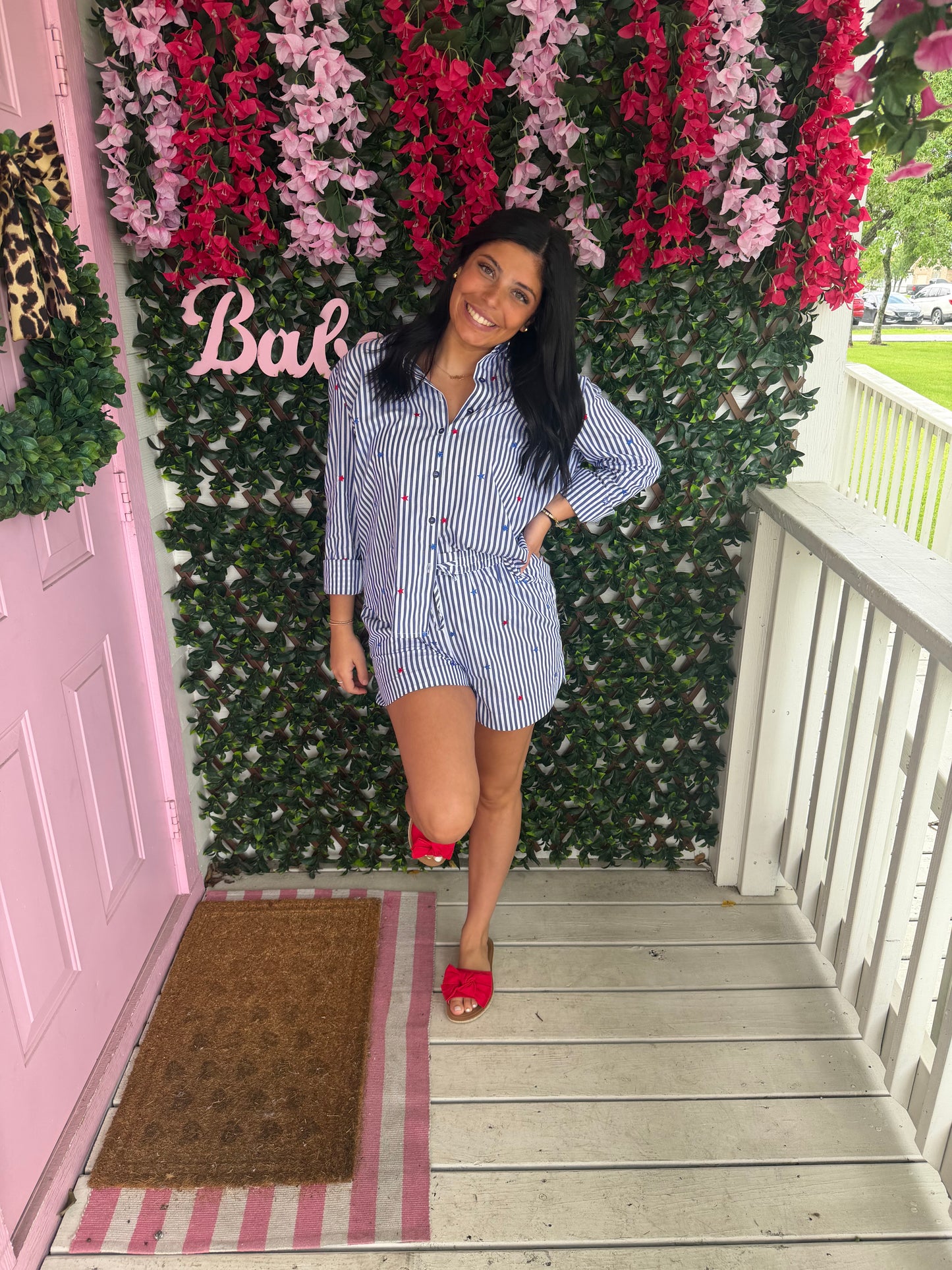 Red, White & Cute Shorts