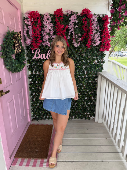 Sweetly Embroidered Top