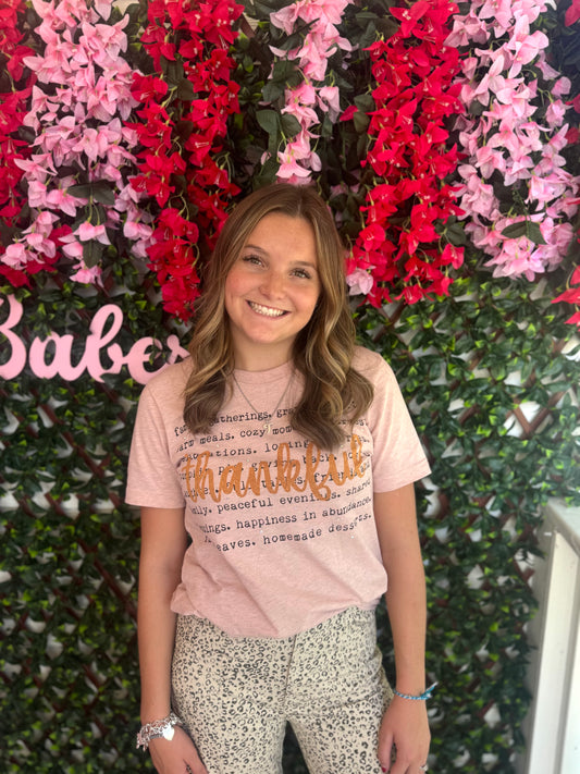 Thankful Words Tee