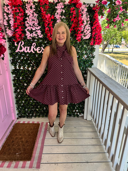 Burgundy Belle Dress