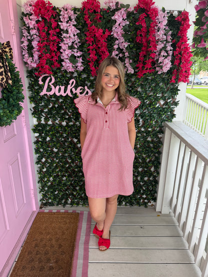 Gingham Scuba Dress