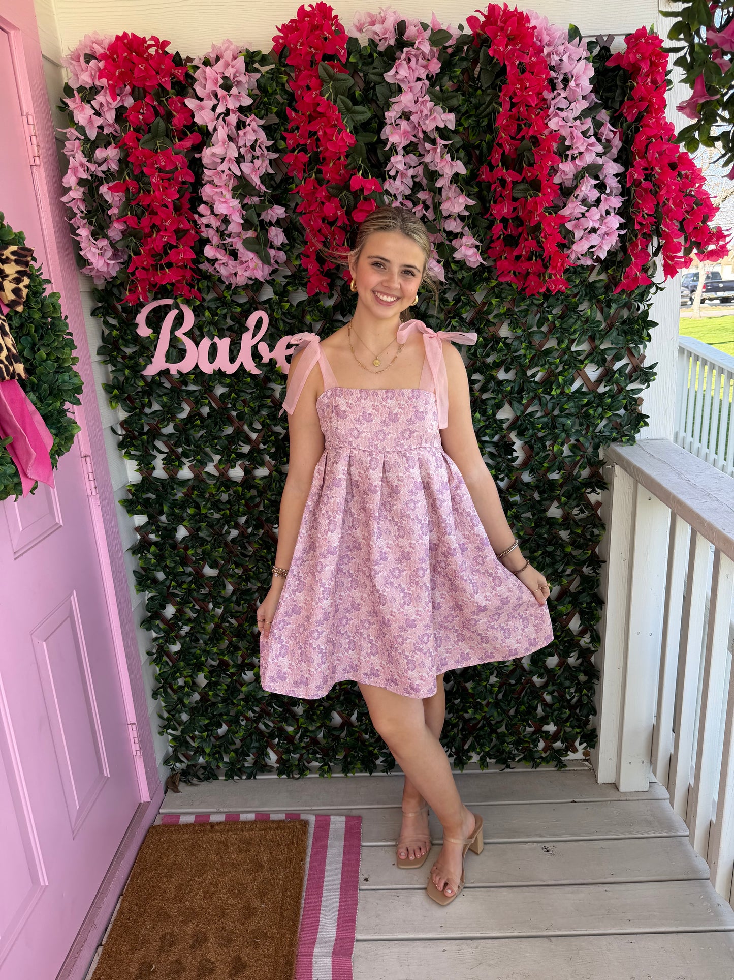 She’s A Doll Jacquard Dress