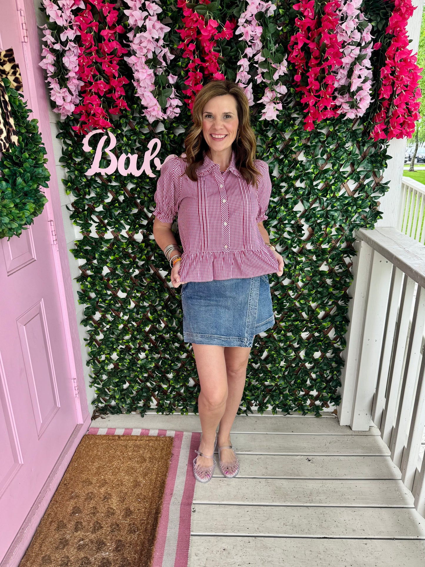 She’s A Gingham Girl Top