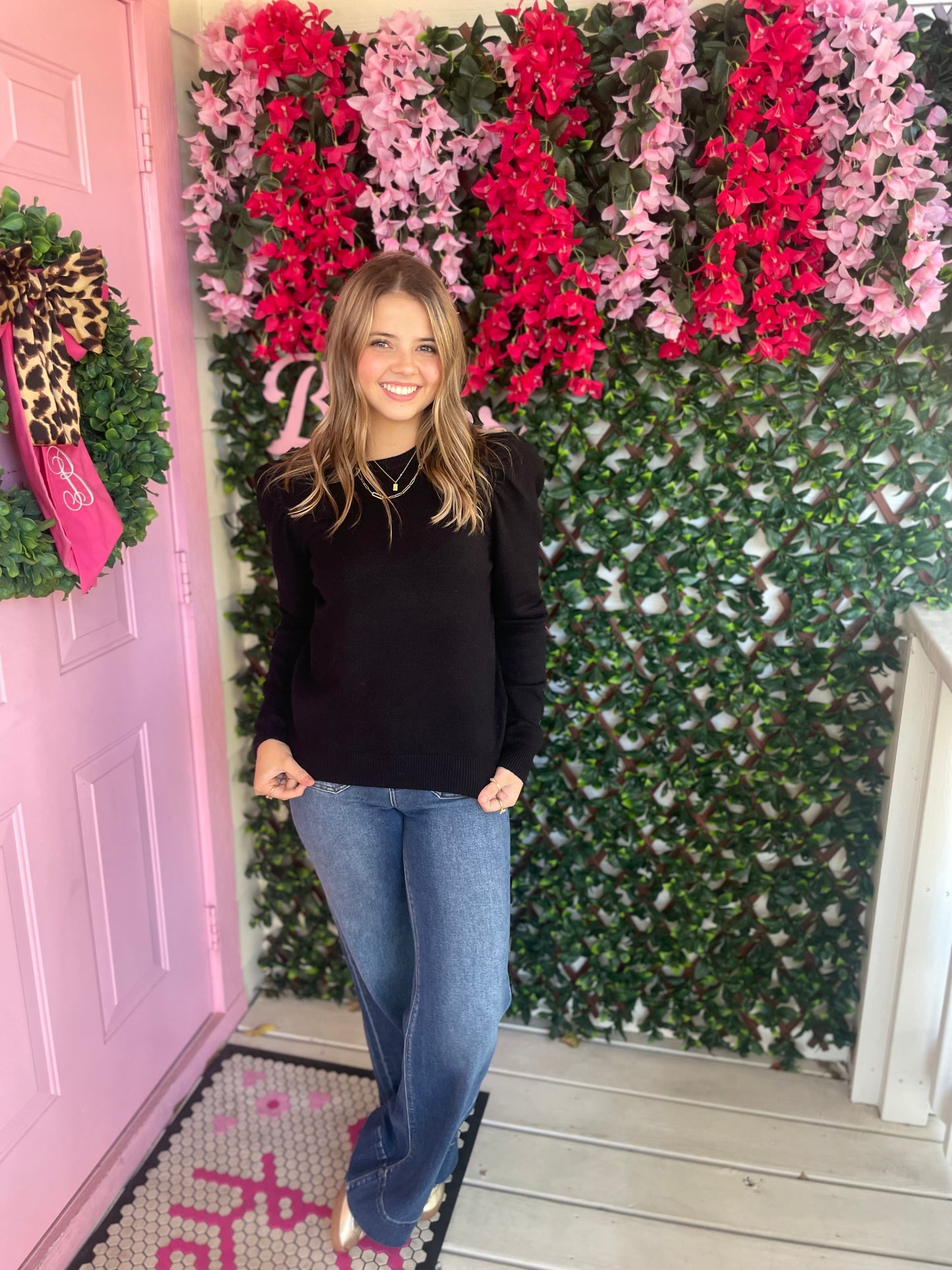 Basic Puff Sleeve Sweater