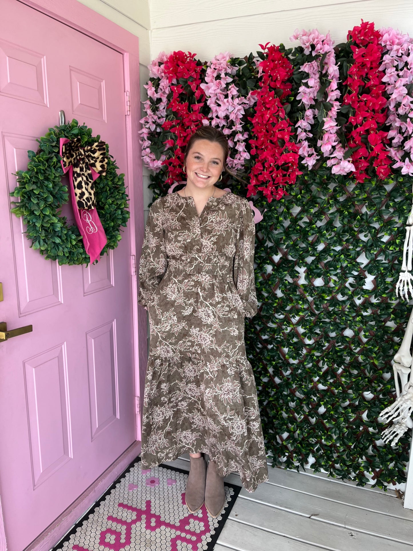 Fall Photos Floral Dress