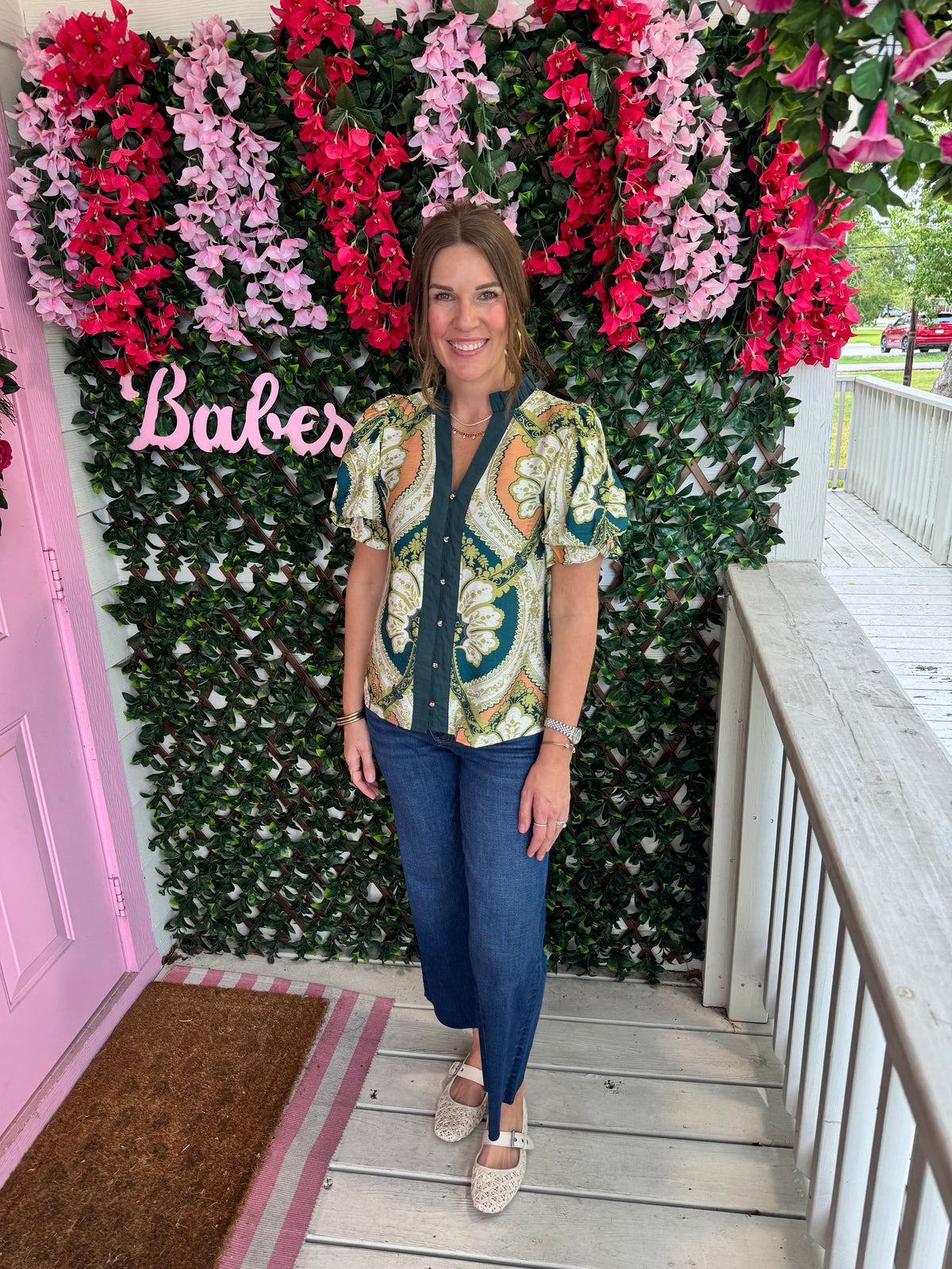 Louise Green Top