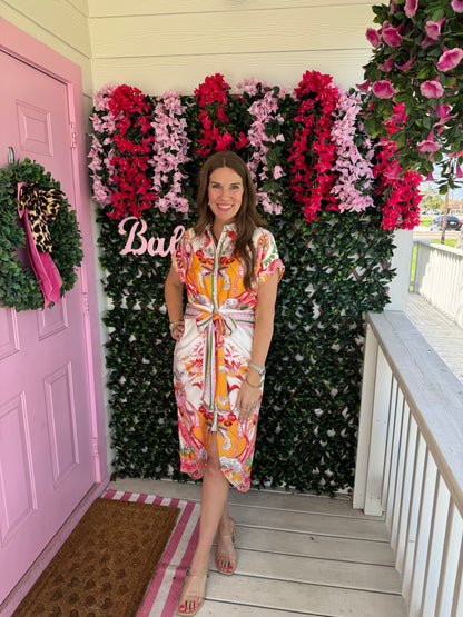 Botanic Tie Front Dress