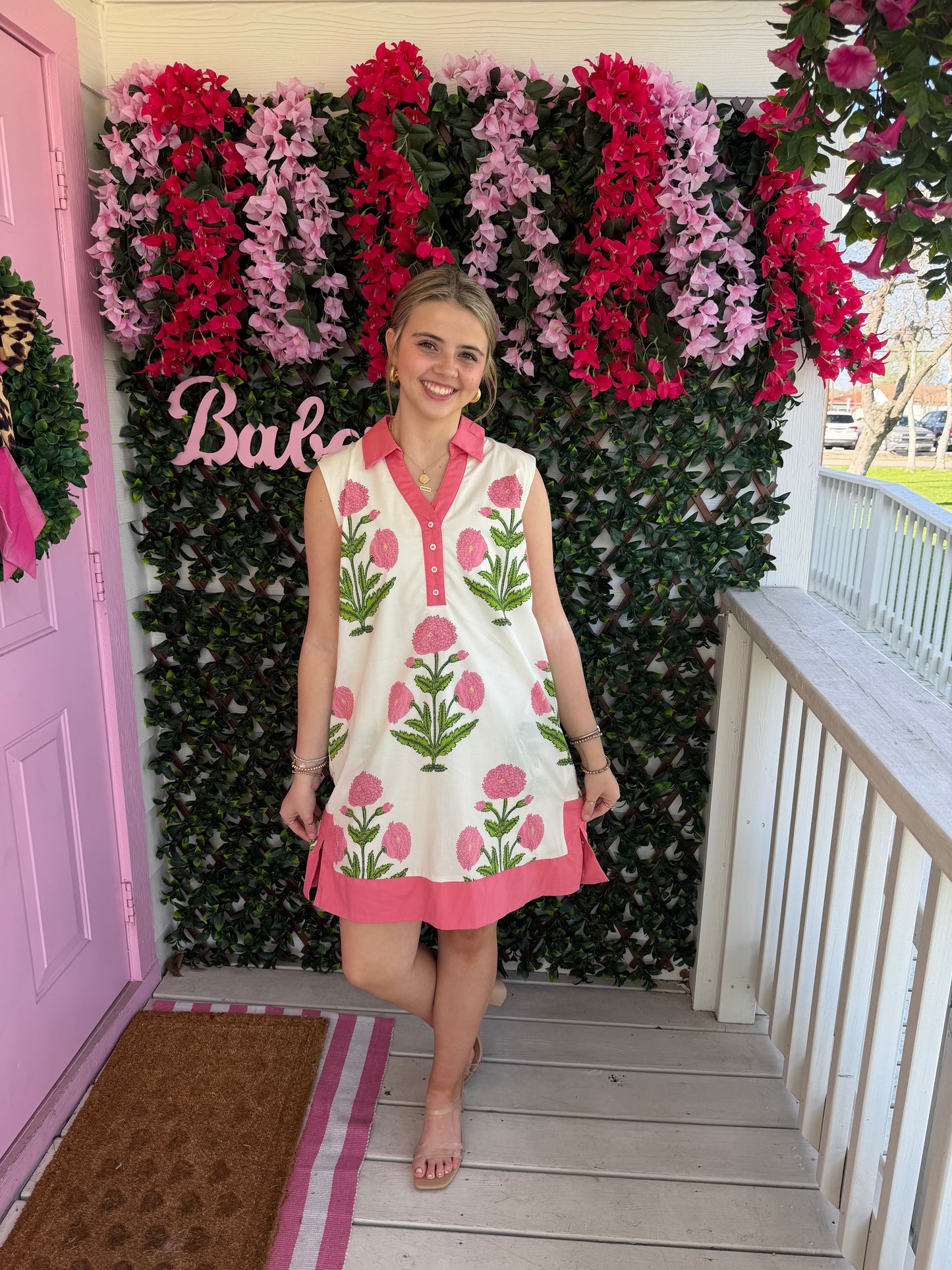 Floral Cream Dress