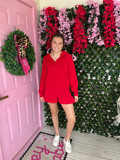 True Red Athleisure Set