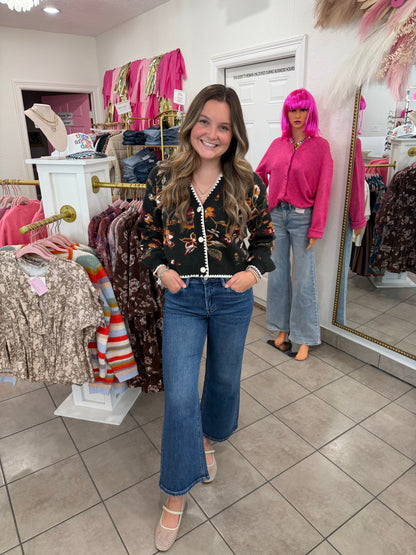 Bold Florals Cardigan