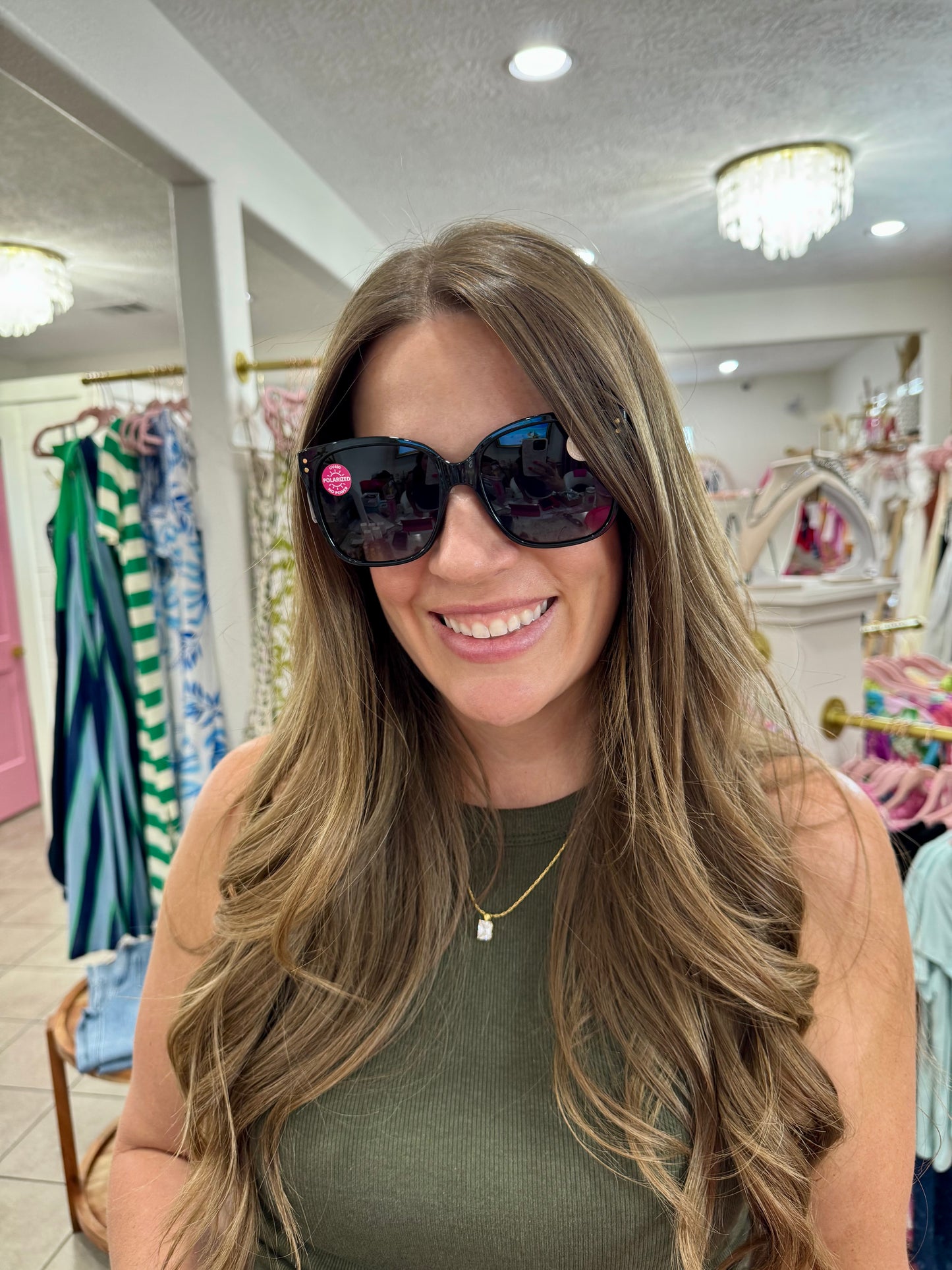 Peepers - Polarized Sunglasses - Poolside- Black